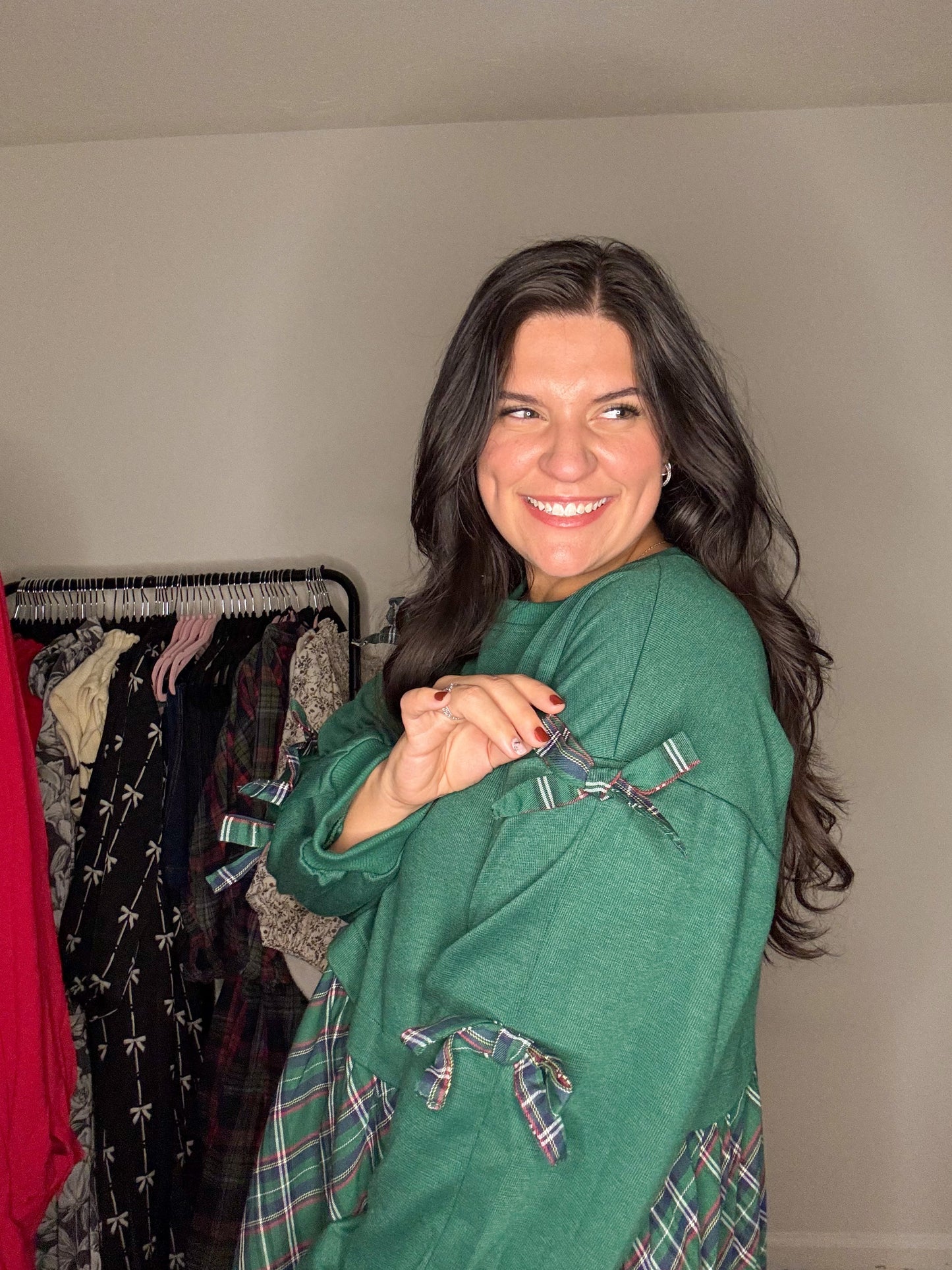 Evergreen Sweatshirt Dress