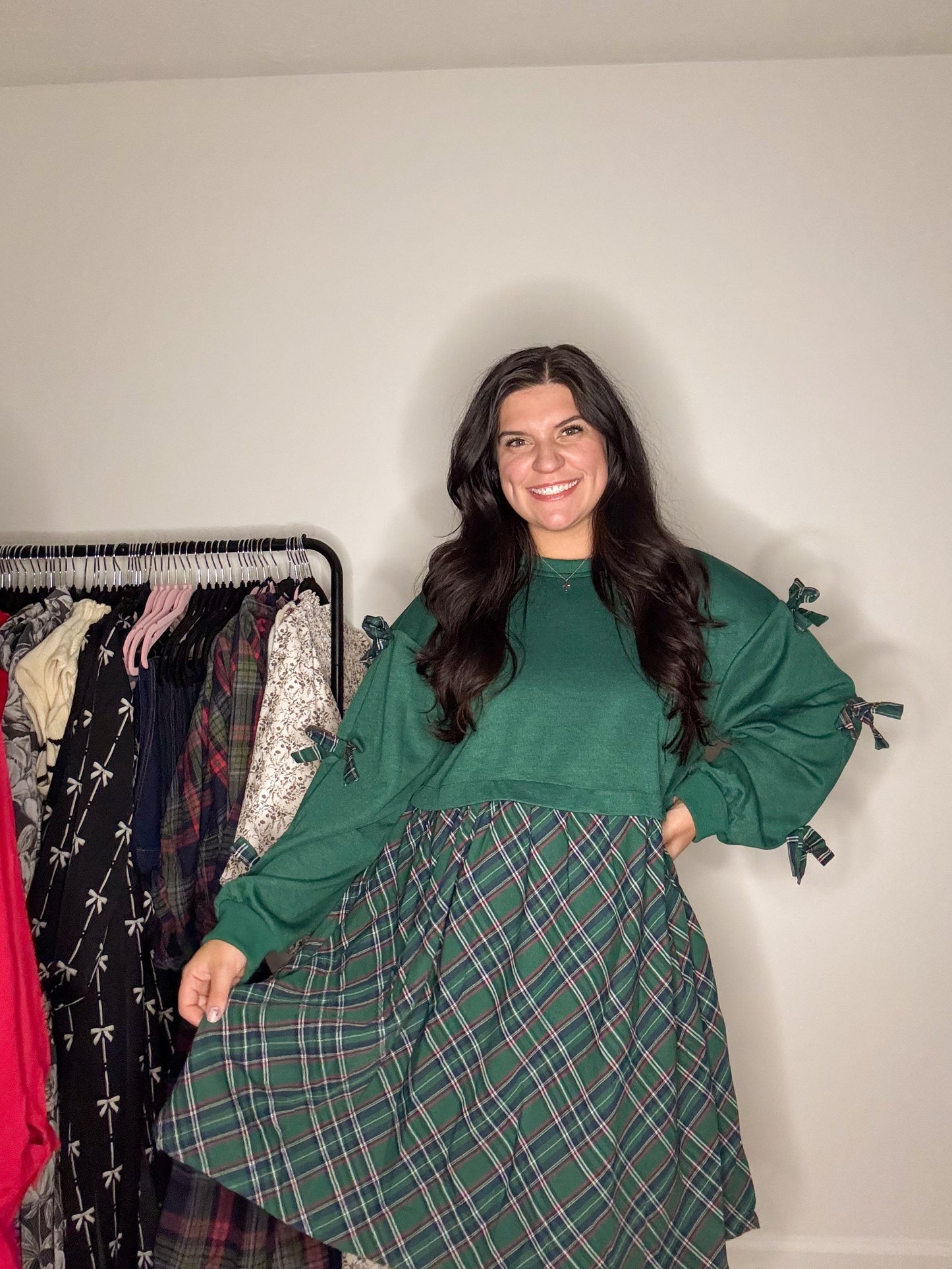 Evergreen Sweatshirt Dress