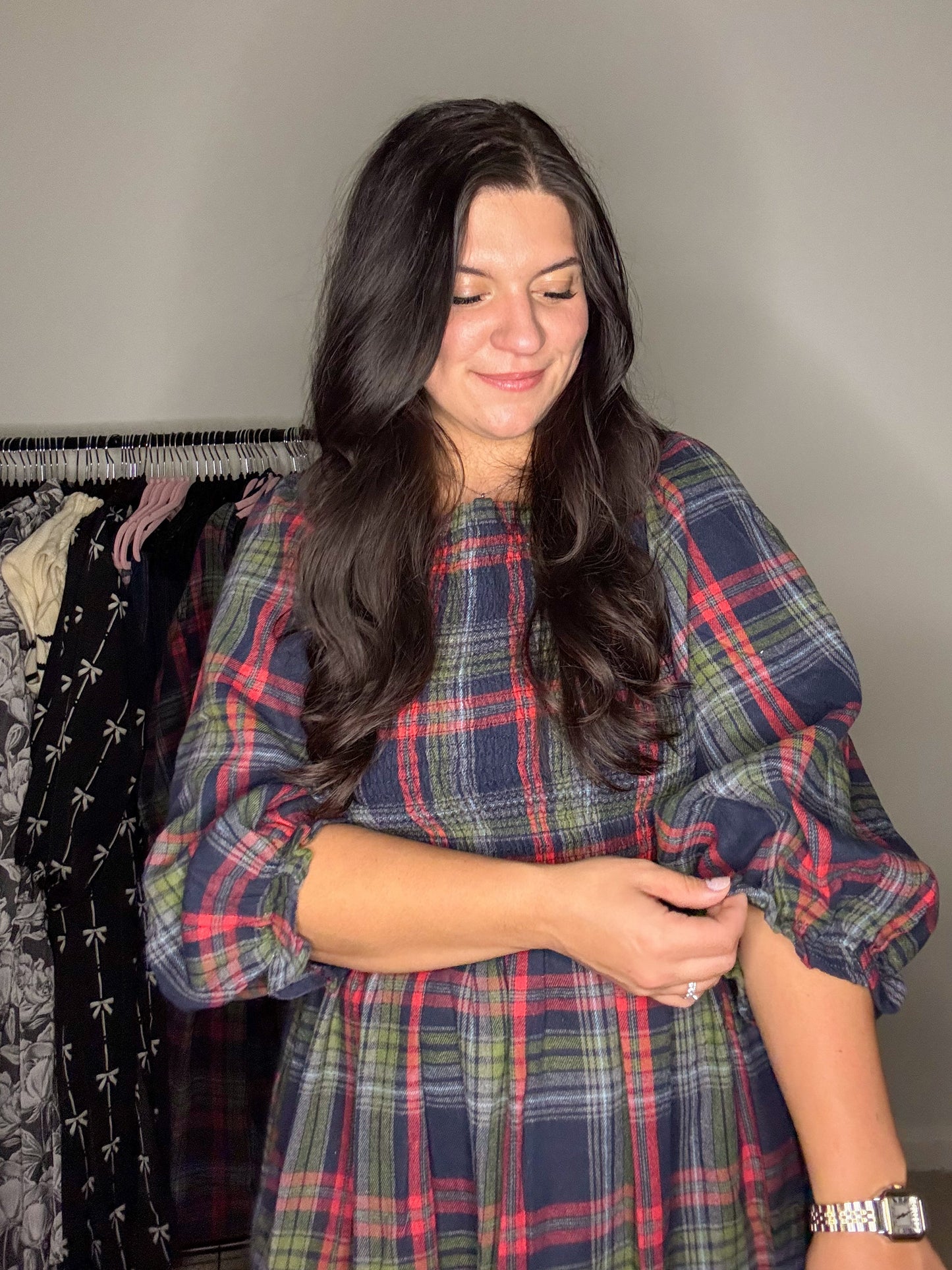 Hearthside Holiday Plaid Dress