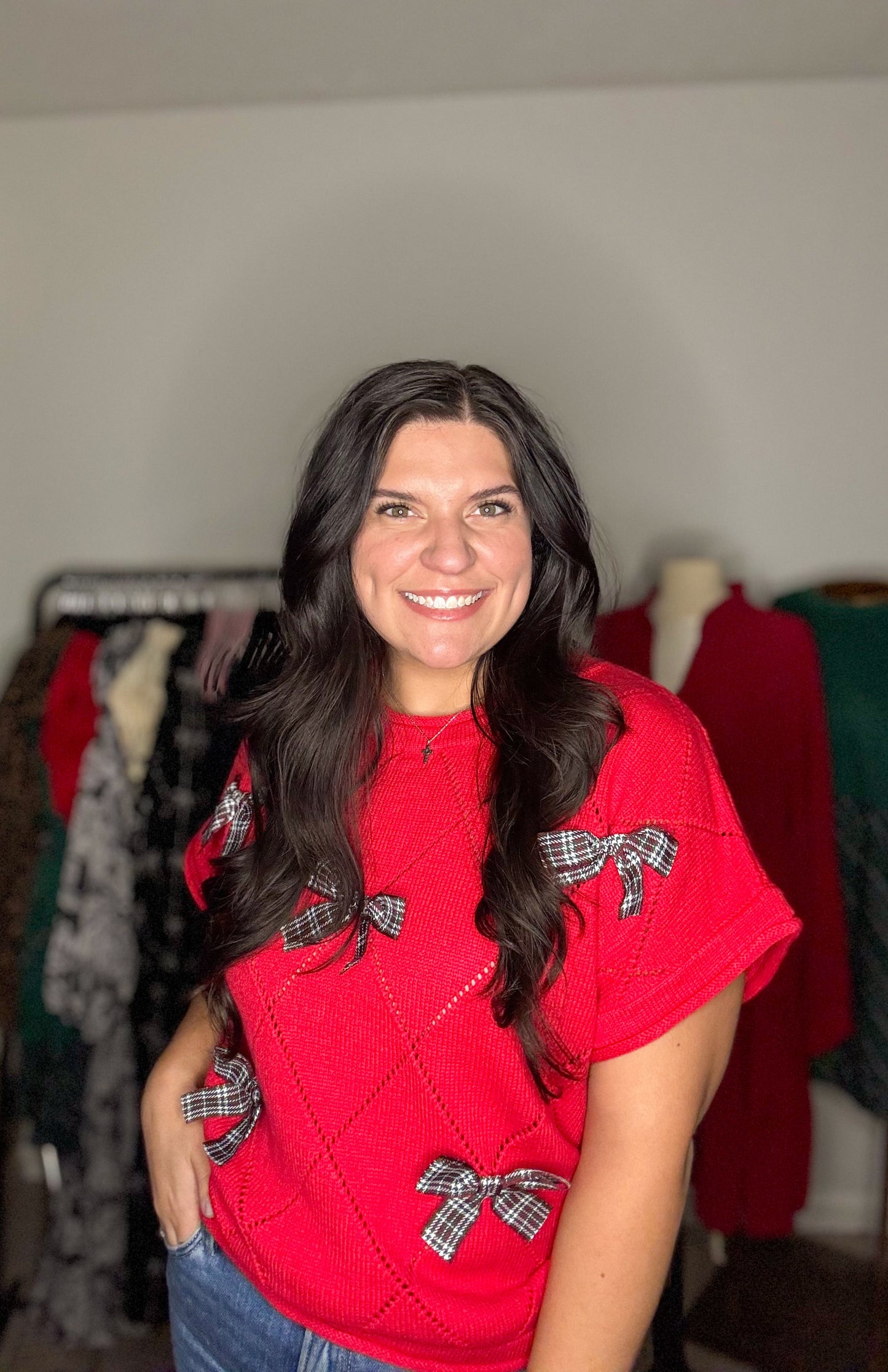 Merry & Bright Bow Knit