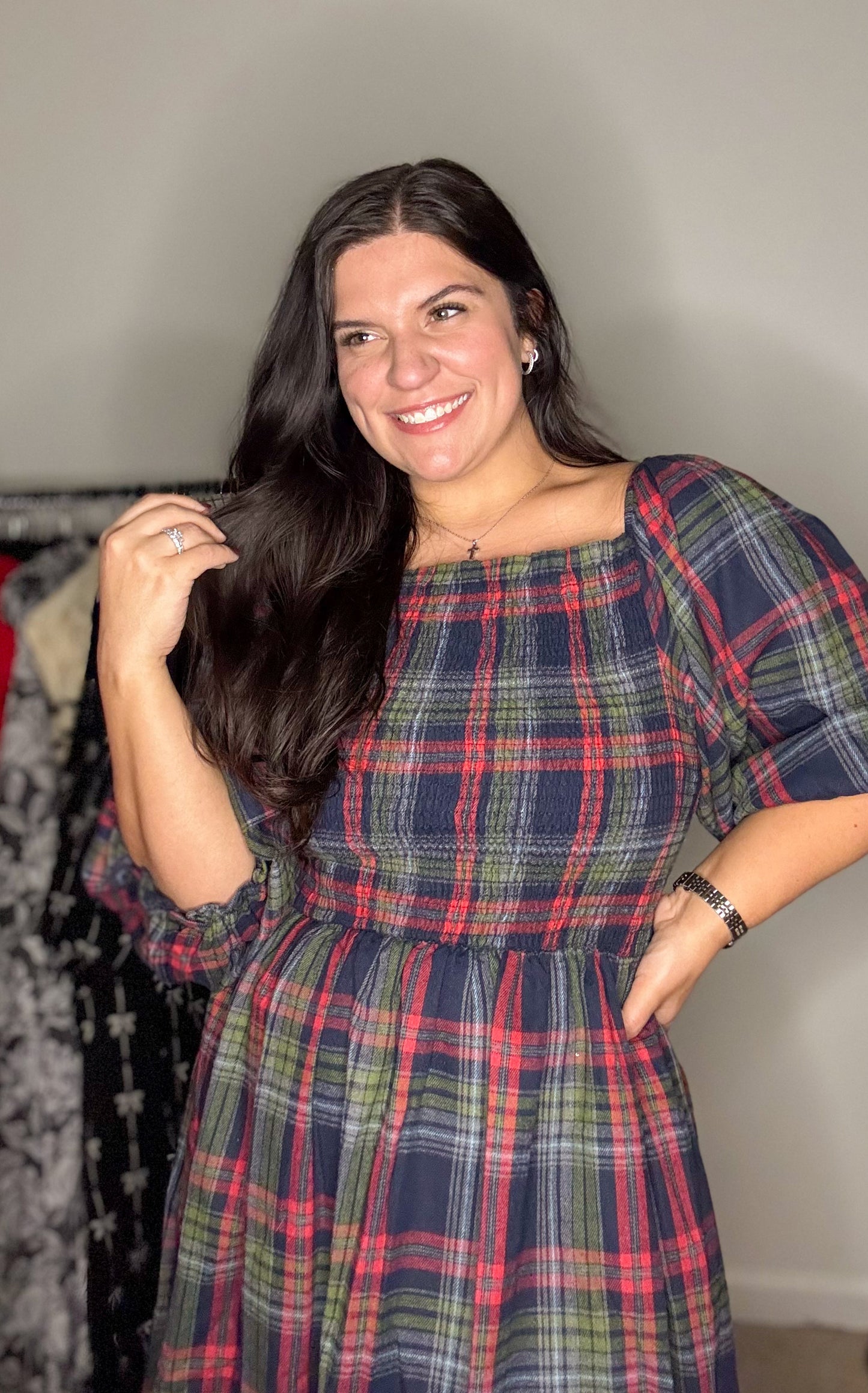 Hearthside Holiday Plaid Dress