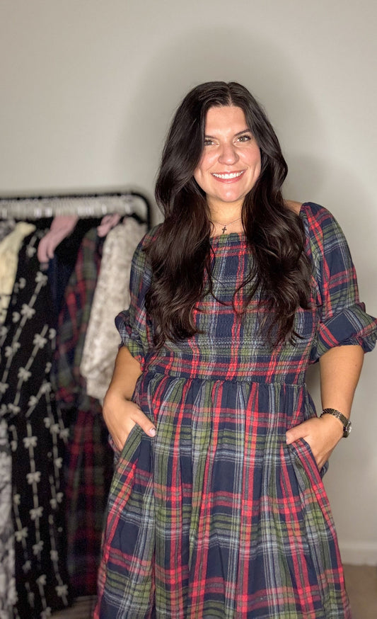 Hearthside Holiday Plaid Dress